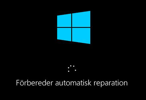 Förbereder automatisk reparation (Windows 10)