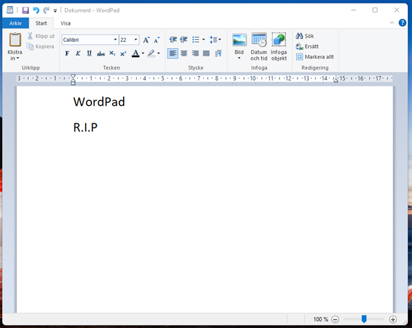 WordPad i Windows 11